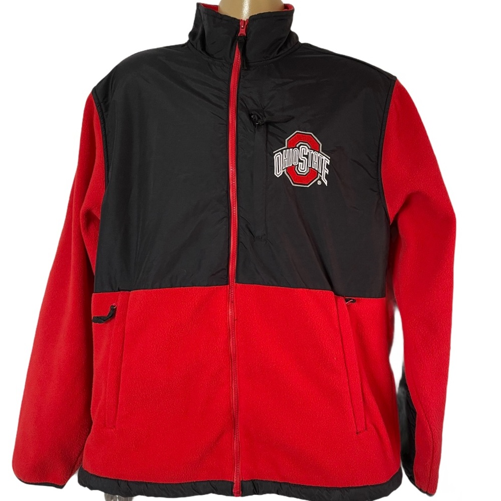 Ohio State Buckeyes Fleece Jacket Large LOGO